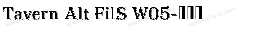 Tavern Alt FilS W05字体转换 Tavern Alt FilS W05字体转换